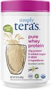 Powder de proteína pura de tera - Grass Fed Vanilla Whey Protein Powder, Clean, Made Without Artificial Sweeteners, Non-GMO, Kosher, rBGH-Free, Soy-Free - 24 Oz