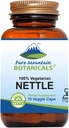 Pure Mountain Botanicals Stinging Nettle Leaf Capsules - Kosher Vegan Nettle Capsules with 500mg Organic Stinging Nettles Leaf