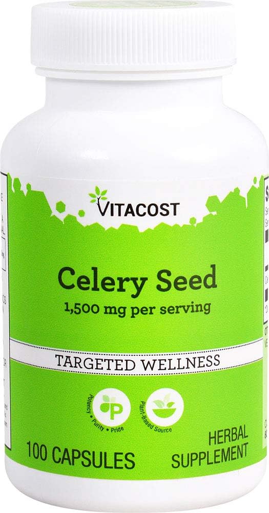 Vitacost Celery Seed - 1.500 mg por por porción - 100 cápsulas