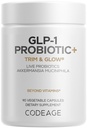 Codeage GLP-1 Probiótico+ - Probióticos en vivo Akkermansia, Clostridium, Bifidobacterium, Chicory Inulin Probiótico, Prebióticos &amp; Postbióticos Suplemento - 500 Millones de UA, 3 meses de suministro - 90 cápsulas