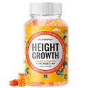 Adolescentes aumento de altura Suplemento Gummies - Los niños crecen más alto aumento de altura natural multivitamínico - con calcio vitamina D3 K2 Zinc L-Arginina L-Glutamine L-Ornithine para niños niñas
