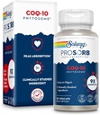 SOLARAY CoQ-10 Phytosome - 9X Absorption CoQ10 200mg - Easy-to-Digest Antioxidants Suplemento - Vegan y Hecho Sin Soy - Garantía de 60 días - 30 Servimientos, 30 VegCaps