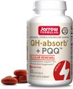 Fórmulas Jarrow QH-absorb + PQQ - 30 Softgels - Suplemento dietético Soporta Biogénesis Mitocondrial, Producción Energética & Salud Cardiovascular - Hasta 30 Servimientos