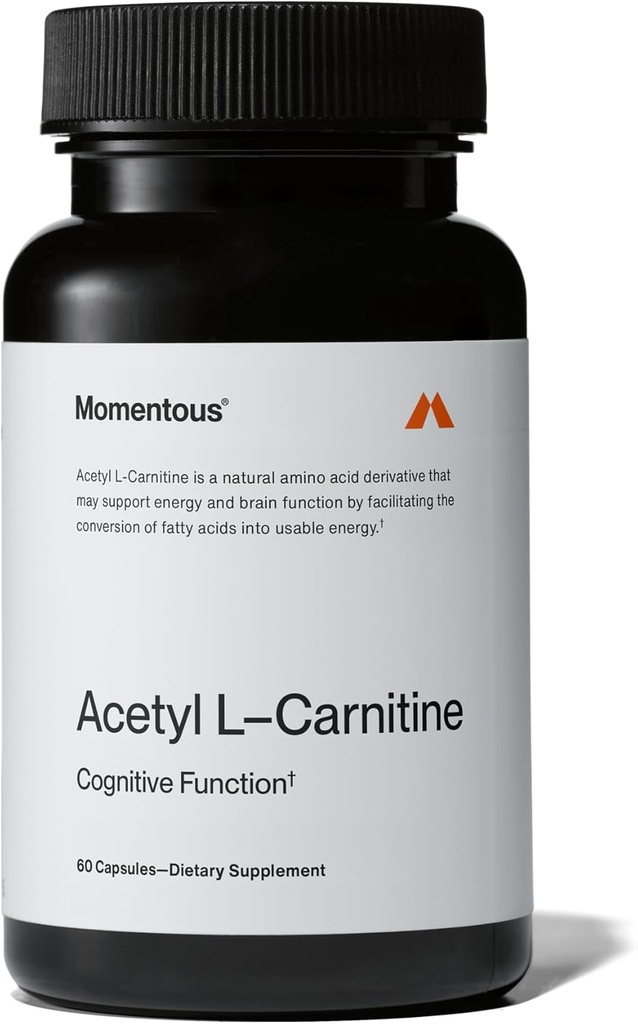 Momentous Acetyl-Carnitine - NSF certificado para el deporte - 60 piezas