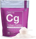 Essential Elements Hydrolyzed Collagen Peptides Powder for Men & Women - Joint, Skin, Hair & Nail Support - 15 Grams of Type I & III Grass-Fed Bovine Collagen - 30 Servings