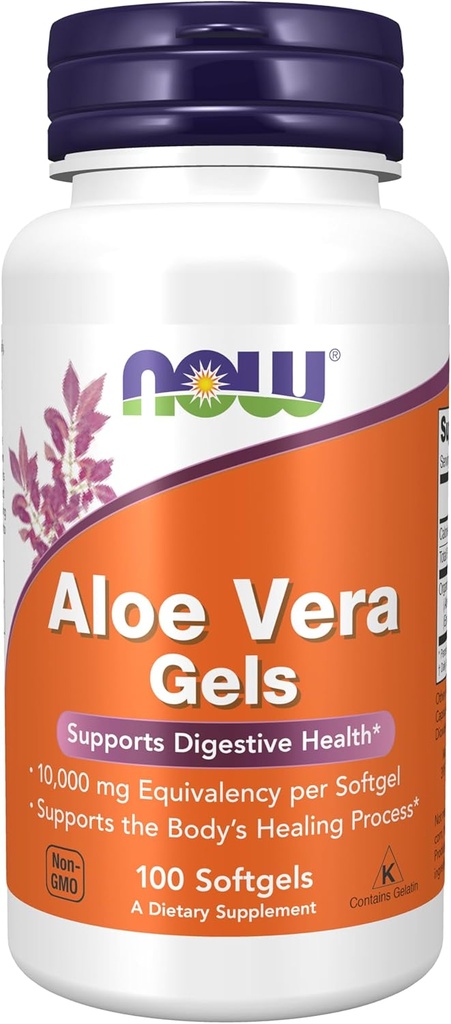 AHORA Aloe Vera Gels, 10000mg, 100 Softgels (Pack of 3)