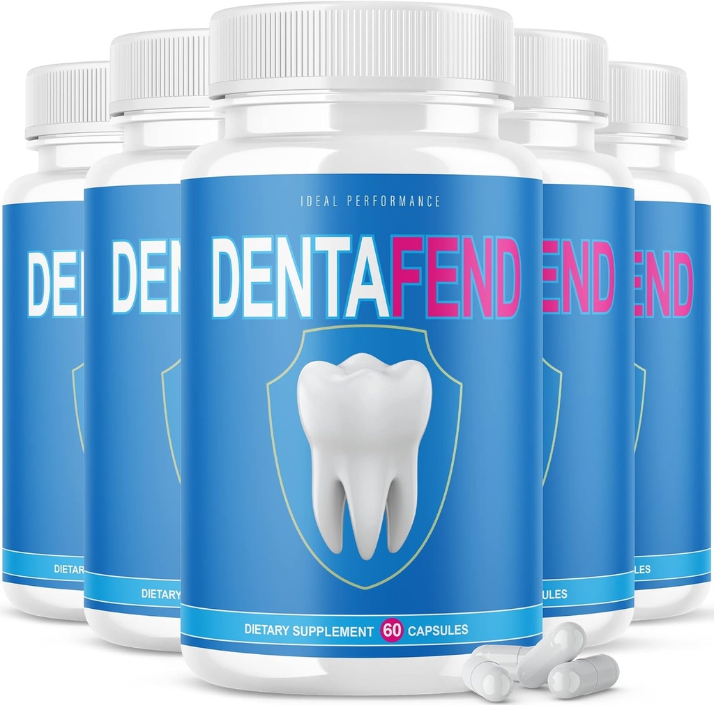 PERFORMAN IDEAL (5 Pack) Dentafend for Teeth Supplement Dentafend Pill for Teeth (300 Capsules)