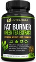 Premium Green Tea Extract Fat Burner Suplemento con EGCG-Natural Appetite Suppressant-Healthy Weight Píldoras dietéticas que trabajan rápido para mujeres y hombres-Detox Metabolismo Booster para quemar grasa del vientre rápido
