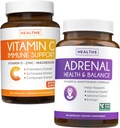 Bundle of Adrenal Support &amp; Vitamin-C Immune Support - Adrenal-C Immunity Bundle - Adrenal Support & Cortisol Manager (No-GMO) & Vitamina C Immune Support (No-GMO) Immune System Booster Supplement