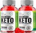 (2 Pack) Esencial Keto ACV Gummies - Advanced Formula Essential Keto + ACV Weight Management Gummies Apple Cider Vinegar Keto Essential Suplemento dietético Opiniones Vitamina B12 B6 (120 Gummies)