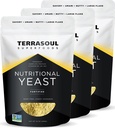Superalimentos Terrasoul Premium Flakes Nutricionales, 3 Lbs (Pack of 3), Fortified, Savory Superfood for Vegan Cheese, Seasoning, and Plant-Based Protein Boost