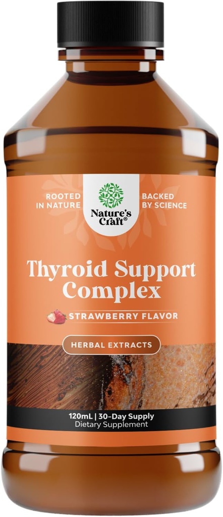 Suplemento de soporte de tiroides de alta absorción - Suplementos de yodo líquido vegano para soporte tiroides para mujeres y hombres con mio-Inositol Selenio y Nettle de Stinginging para energía y foco mejorado