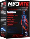 Myogenix Myovite Multivitamins for Athletes - Vitaminas de alto rendimiento para hombres y mujeres atletas, vitaminas diarias para la nutrición óptima, función muscular y salud general, 44 paquetes por caja