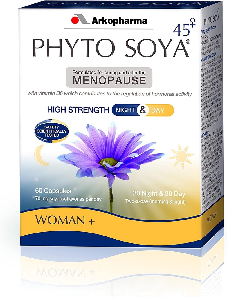 Arkopharma Phyto Soya Noche " , 30 gorras de día " 30 gorras de noche