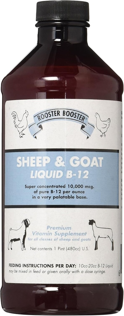 Booster Booster B-12 Ovejas y Goat Liquid, 16 onzas