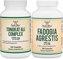 Suplementos de madera doble Tongkat Ali y Fadogia Agrestis Bundle - Salud de los hombres y rendimiento deportivo