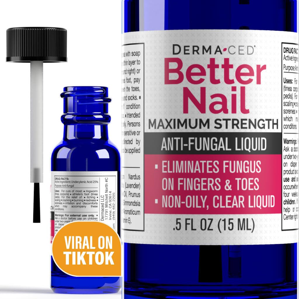 Mejor bobina - Tratamiento para hongos bajo " Alrededor de la bobina - máxima fuerza, 25% de solución anti fúngica para soporte de uñas, almacenamiento de uñas