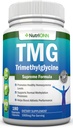 TMG Trimetilglycine Suplemento - 1000mg - 180 Capsules - Premium Pure Betaine Anhydrous - Apoyos Normal Homocysteine " Niveles de presión arterial - promueve procesos de metilación - Non-GMO Fórmula
