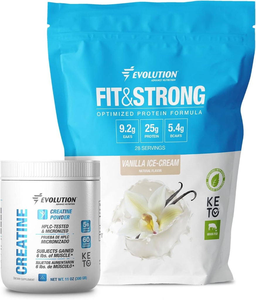 Evolution Advance Nutrition Fit &amp; Strong + Creatine Monohydrate Powder