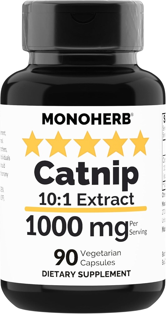 MONOHERB Catnip Extract 1000 mg - 90 cápsulas vegetarianas