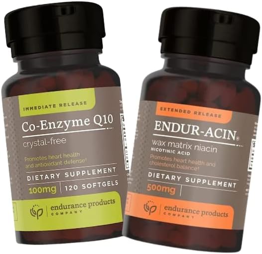 Co-Enzyme Q10 Crystal-Free (120 softgels) and Endur-Acin Niacin