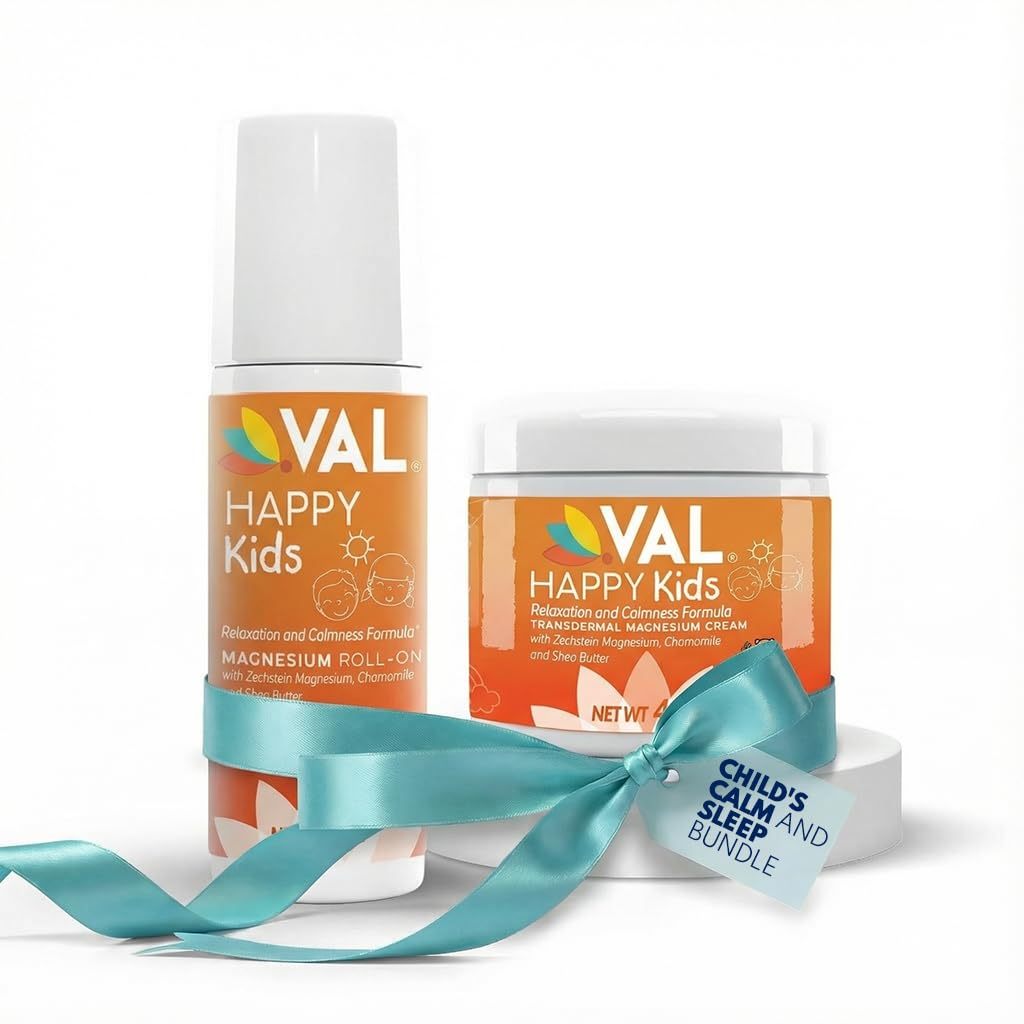 Agrupo de calma y sueño infantil: VAL Magnesium Roll-on &amp; Cream