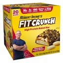 FITCRUNCH Protein Bares, Snack Size Value Pack, Gluten Free, Hecho con Whey Proteins (20 Snack Size Bares, Peanut Butter)