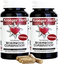 Kroeger Herb Wormwood Combination Vegetarian Capsules, 100 Cuenta - Pack de 2