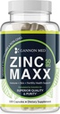 Zinc Maxx 100 Capsules, Zinc Gluconate Immune Booster para la salud reproductiva, cuidado de la piel, &amp; Immune Booster - 3+ Month Supply ¦ High Potency Immune Support Supplement for Men &amp; Women
