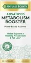 Booster de metabolismo avanzado de la naturaleza, ayuda a apoyar metabolismo saludable y pérdida de grasa, 60 cápsulas