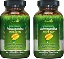 Irwin Naturals Extra Strength Ashwagandha - 60 Líquidos Soft-Gels - Ayuda a aumentar el rendimiento físico y mental - con el cardo de la leche Tumeric - 60 Servimientos