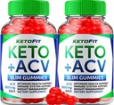 (2 Pack) Ketofit ACV Gummies Advanced 1000mg, KetoFit Keto + ACV Gestión de peso Gummies Apple Cider Vinegar Keto Fit Suplemento dietético Ketofit Gummies Comentarios Vitamina B12 B6 (120 Gummies)