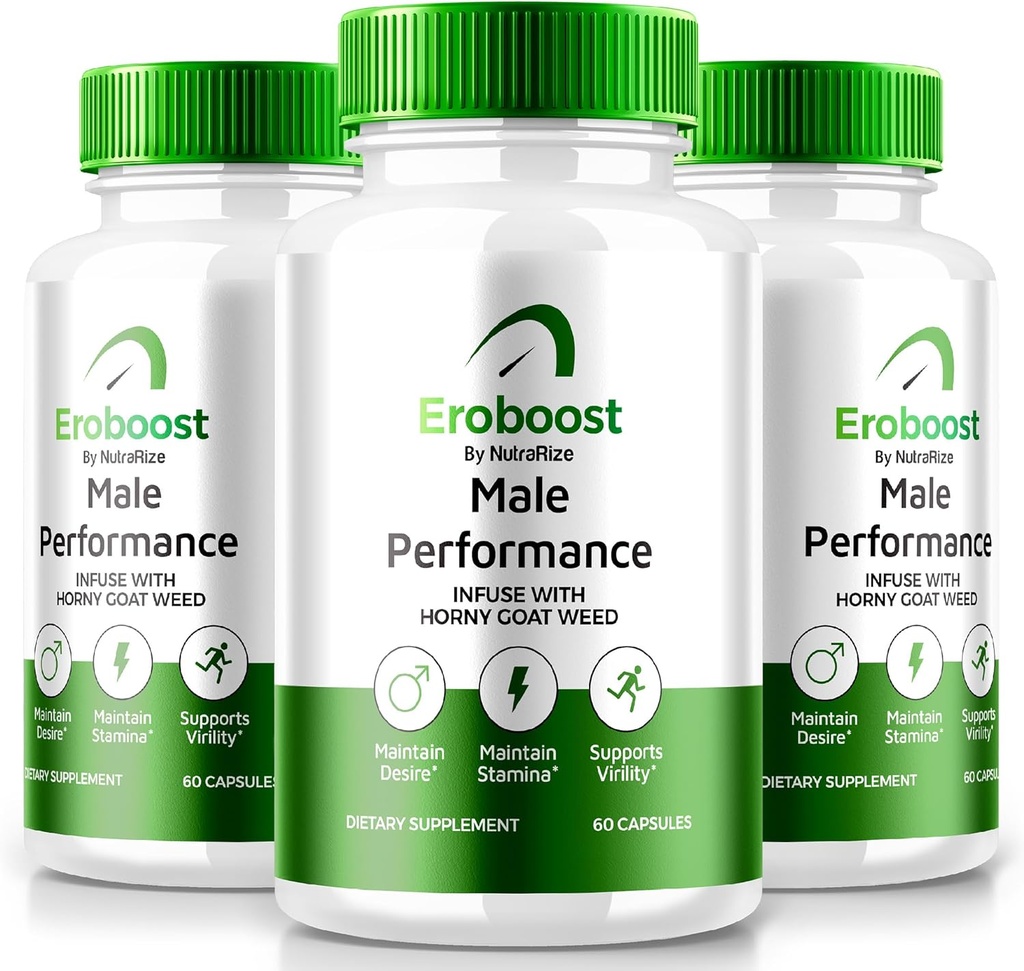 (3 Pack) Suplemento de Eroboost para Hombres, Suplemento Hombre Eroboost, Nutrición diaria para apoyar el rendimiento de pico y el bienestar general, Comentarios oficiales de Ero Boost Fórmula (180 cápsulas)