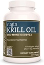 Aceite de Krill Virgen Nutrición de Remedy (Omega-3 ácidos grasos: EPA & DHA) TEN 600 mg, 60 Softgels Suplemento dietético TENIDO Dos meses de suministro