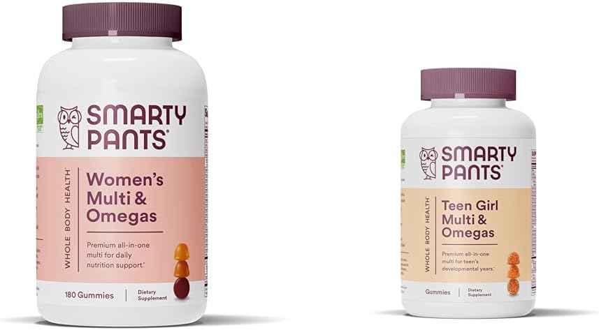 SmartyPants Gummies multivitamina de mujeres: Omega 3 Fish Oil (EPA/DHA) " Adolescent Girl Multivitamin Gummies: Omega 3 Fish Oil (EPA/DHA)