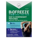 Biofreeze Day &amp; Overnight Pain Relief Patches, Menthol Pain Patches for Arthritis &amp; Muscle Pain Relief, Comfortable & Flexible Fabric Stays in Place, FSA/HSA Eligible, 9 Patches (6 Day, 3 Night)