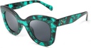 FEISEDY Retro Oversized Square Horn Gafas de sol Semi Cat Eye Butterfly Glass Big Thick Bold Frame B2572