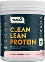 Nuzest - Pea Protein Powder - Clean Lean Protein, Premium Vegan Plant Based Protein Powder, Dairy Free, Gluten Free, GMO Free, Protein Shake (1.1 Pound (Pack of 1), Wild Strawberry)