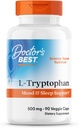 El mejor L-Tryptophan del médico, ayuda a dormir, sano Mood ' Behavior, No GMO, Vegan, Gluten & Soy Gratis, Veggie Caps, promueve el sueño normal, saludable descanso, 90 cuenta