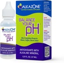 Alkazone Balance Tu pH, Antioxidantes Alkaline Mineral Drops, Single 1.25 Oz Pack, Portable, Yields 10 Gallons of alkaline, antioxidant Water, Unflavored, pH Balance, Hydration