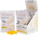 Speed Labs Caffeine Energy Gummies Strawberry Lemon Natural, 25mg Caffeine, Taurine, B-Vitamins per Piece, 32 Pieces (8 Packs) Vegan, Gluten Free, 1g Added Sugar