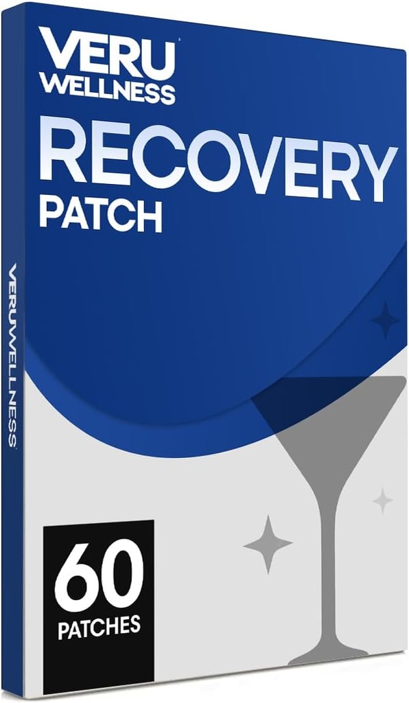 Veru Wellness Party Recovery Patches: 60 Pads impermeables para uso de la mañana y la noche - Fórmula modificada para una recuperación cómoda