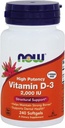 Ahora Alimentos, (2 Pack) Vitamina D-3 High Potency, 2.000 UI, 240 Softgels