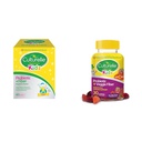 Culturelle Kids Probiotic + Fiber Packets (Ages 3+) - 60 Count & Daily Probiotic for Kids + Veggie Fiber Gummies (Ages 3+) - 30 Count - Digestive Health & Immune Support Berry Flavor with a Vitamin C