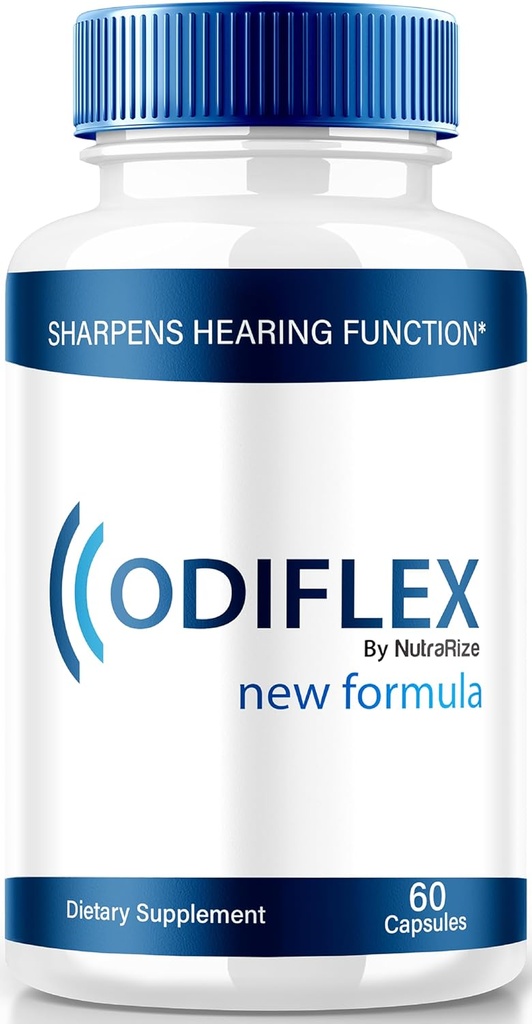 NutraRize Odiflex Capsules, Premium Ear Health Fórmula, All-Natural Supplement to Protect The Inner Ear, Official Hearing Support Pills, Odi Flex Reviews (60 cápsulas)