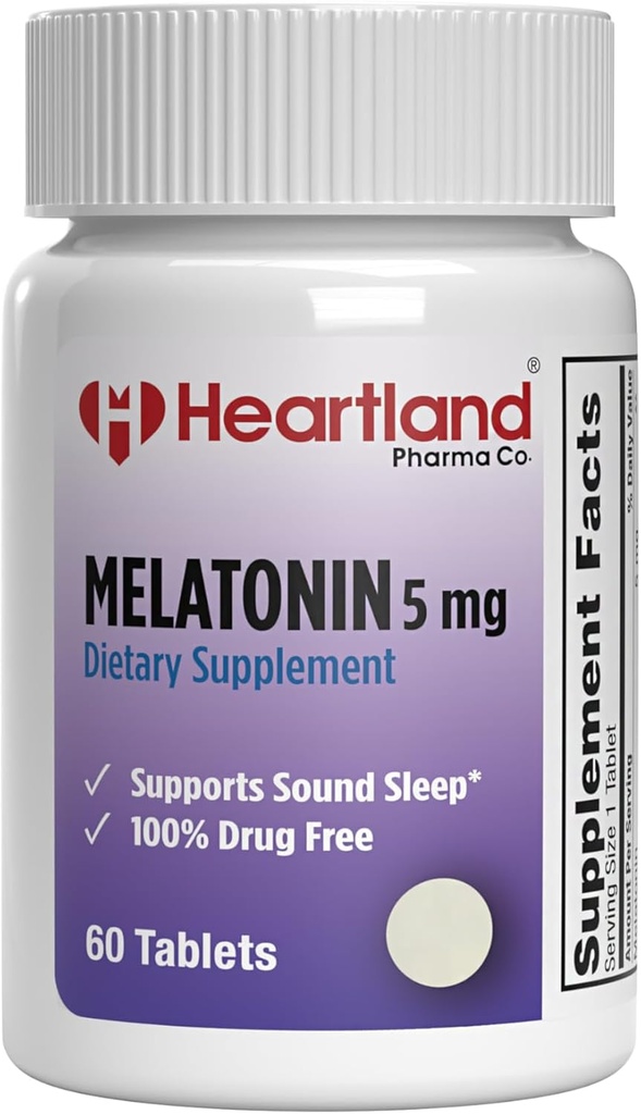 Melatonin 5mg Sleep Aid Pills ← Natural Sleep Support ← 100% Drug Free Sleep Aid Supplement ← Non-Habit Forming