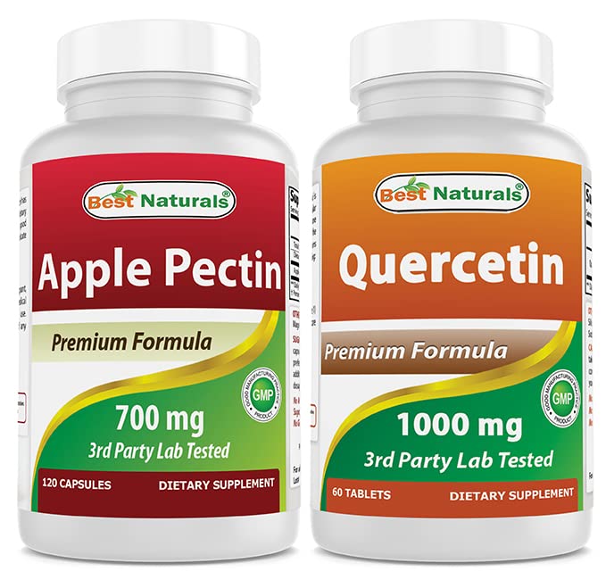 Mejores Naturales Apple Pectin 700 mg " Quercetina 1000 mg