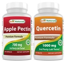Best Naturals Apple Pectin 700 mg & Quercetin 1000 mg