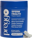 O Positiv Preggo Sperm Health Capsules for Men - OBGYN-Formulated for Improved Sperm Count " Motility with Tongkat Ali, NAC, Alpha Lipoic Acid – Male Reproductive Health, 60 Count (Pack of 1)
