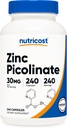 Nutricost Zinc Picolinate 30mg, 240 cápsulas - Gluten Free and Non-GMO